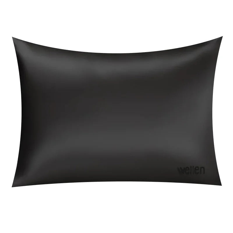 Silkkityynyliina 50x60  mulperisilkki musta - Wellen